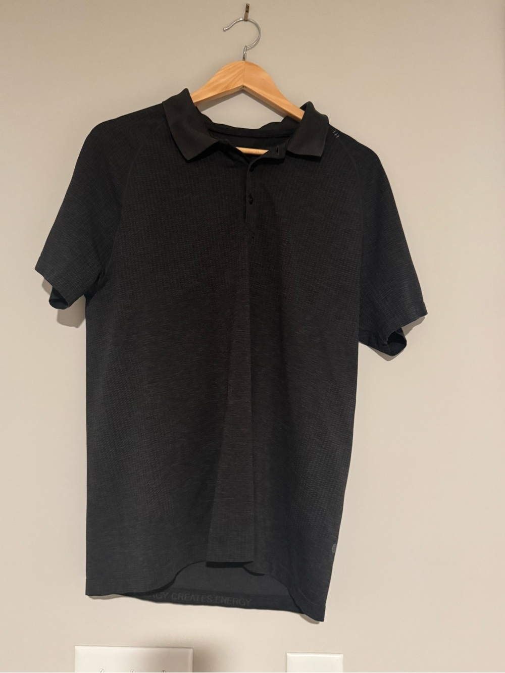 lululemon athletica Black Polo Shirt